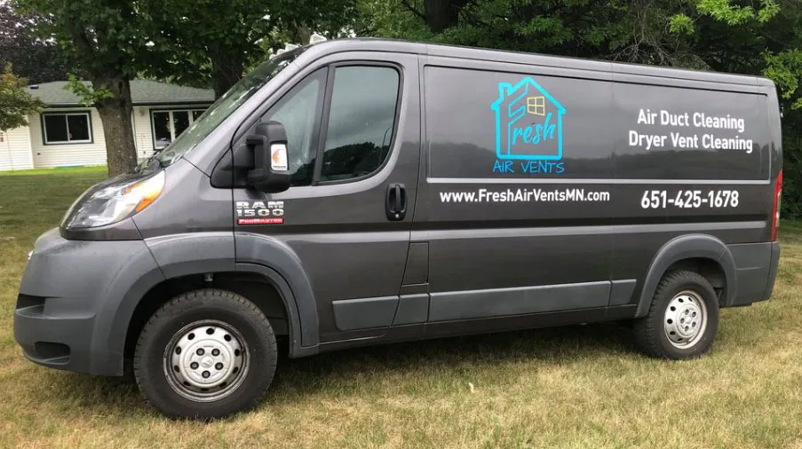 The Fresh Air Vents service van in the East Metro